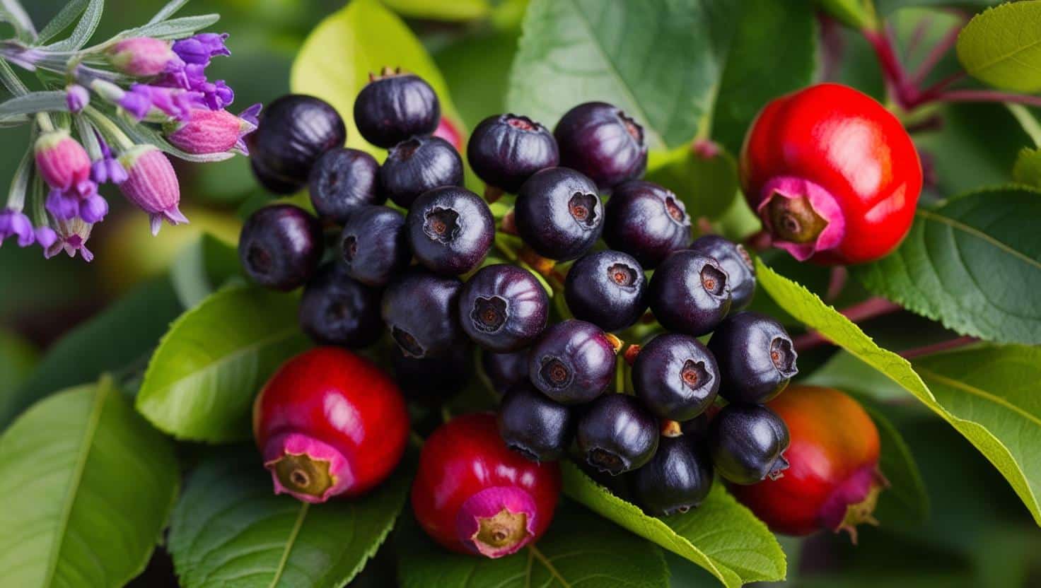 Aronia, Hagebutte, Lavendel